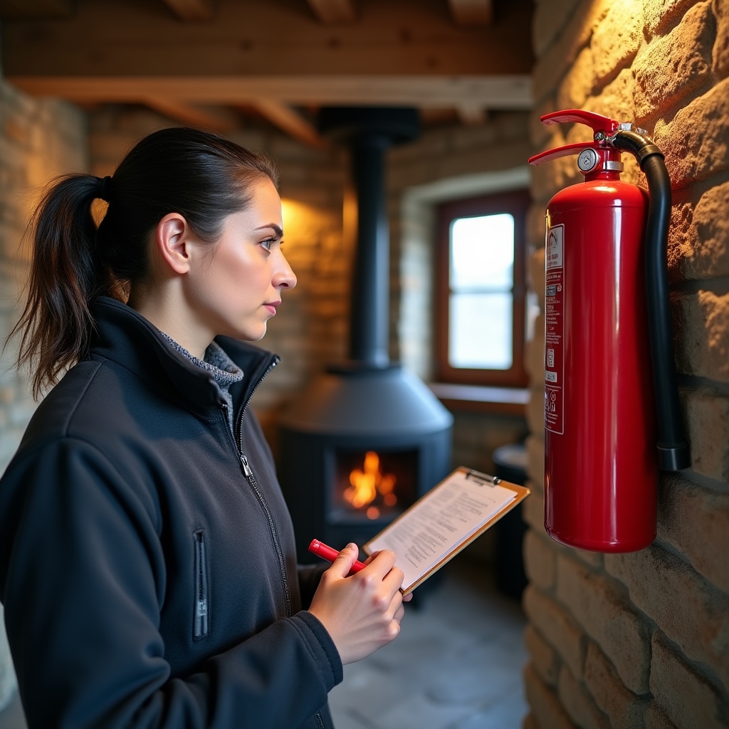 Verifica tecnica delle attrezzature antincendio in un rifugio alpino